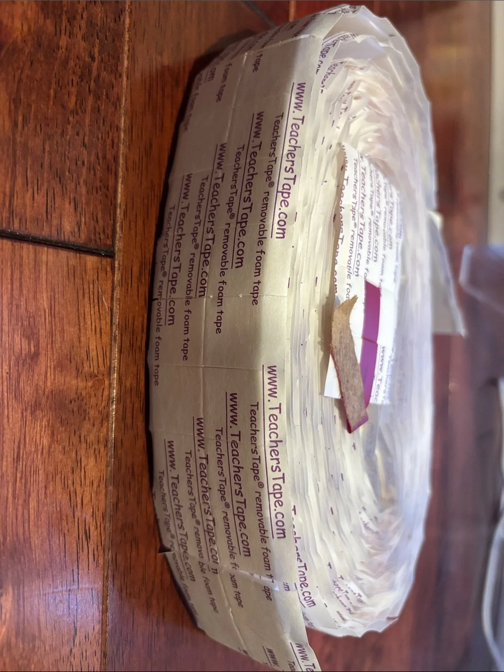 Removable Foam Tape - White